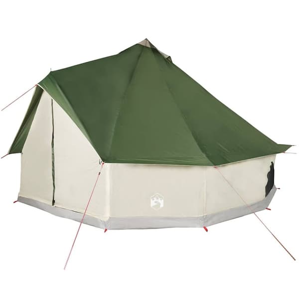 vidaXL 12-personers campingtelt vandtæt grøn
