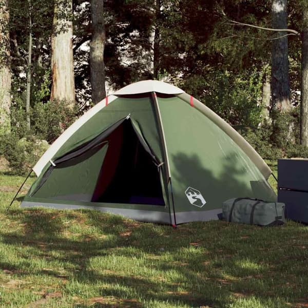 vidaXL 2-personers campingtelt vandtæt kuppel grøn