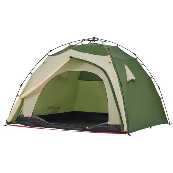 vidaXL 4-personers campingtelt quick-release grøn