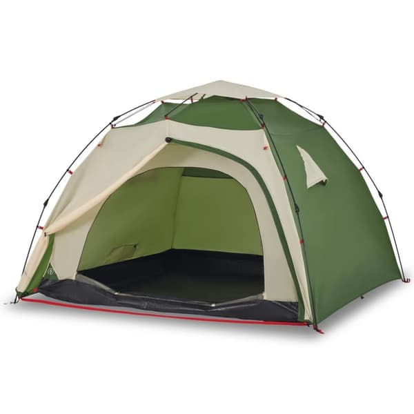 vidaXL 4-personers campingtelt quick-release grøn