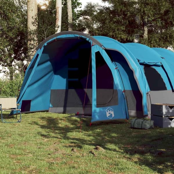 vidaXL 8-personers campingtelt vandtæt blå
