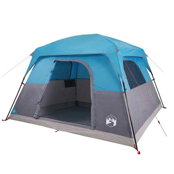 vidaXL 4-personers campingtelt vandtæt blå