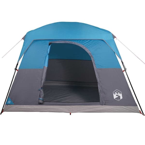 vidaXL 4-personers campingtelt vandtæt blå