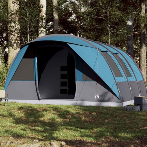 vidaXL 7-personers campingtelt vandtæt blå