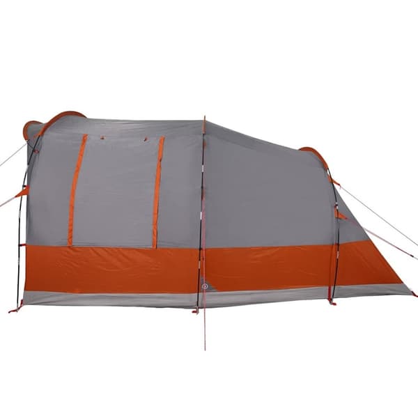 vidaXL 3-personers campingtelt vandtæt grå og orange