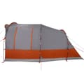 Miniatyrbilde 7 av 11: vidaXL Tunneltelt for camping 3 personer grå og oransje vanntett