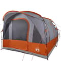 Miniatyrbilde 2 av 11: vidaXL Tunneltelt for camping 3 personer grå og oransje vanntett