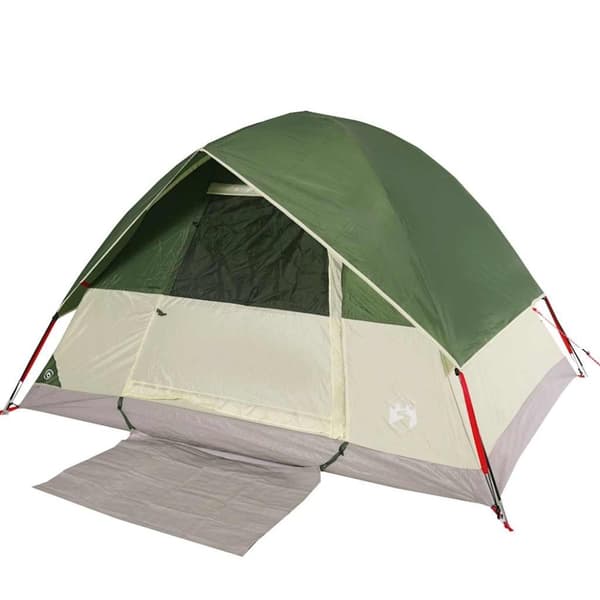 vidaXL 4-personers campingtelt vandtæt kuppel grøn