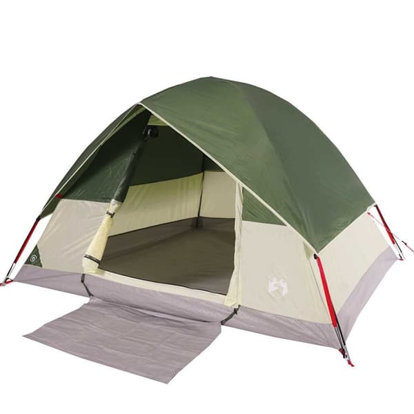 vidaXL 4-personers campingtelt vandtæt kuppel grøn