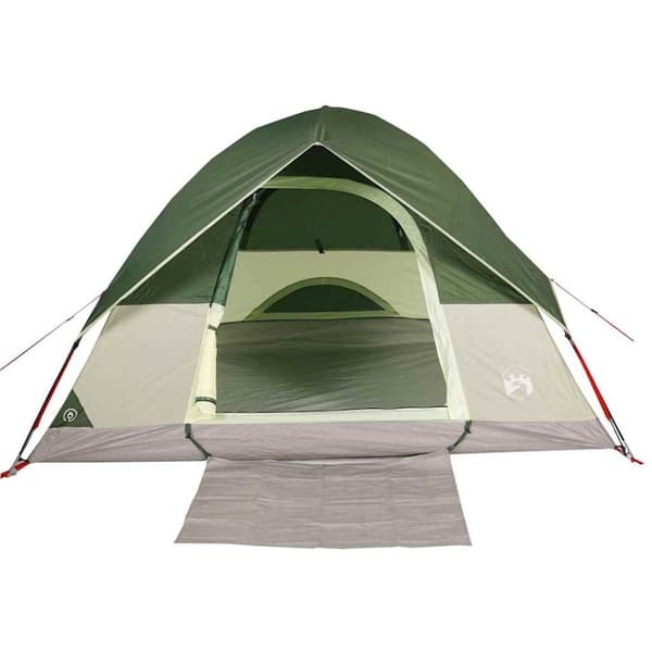 vidaXL 4-personers campingtelt vandtæt kuppel grøn