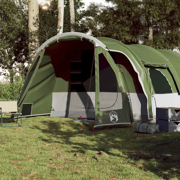 vidaXL 8-personers campingtelt vandtæt grøn