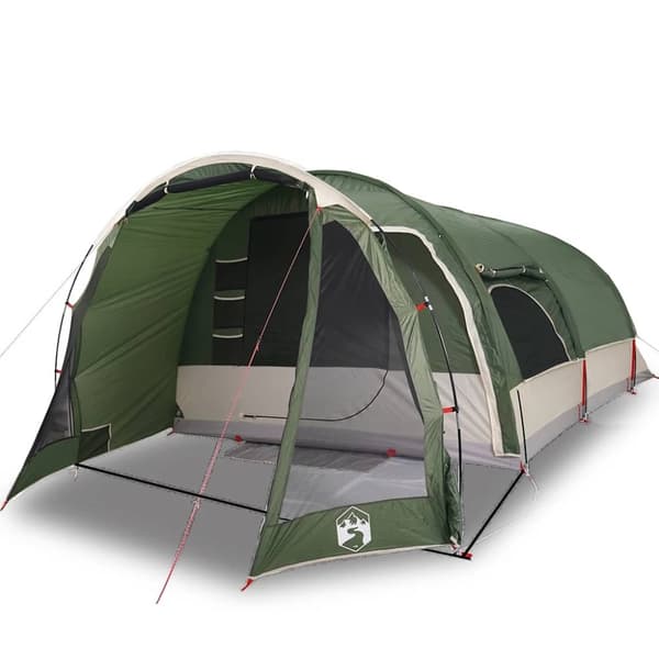 vidaXL 8-personers campingtelt vandtæt grøn