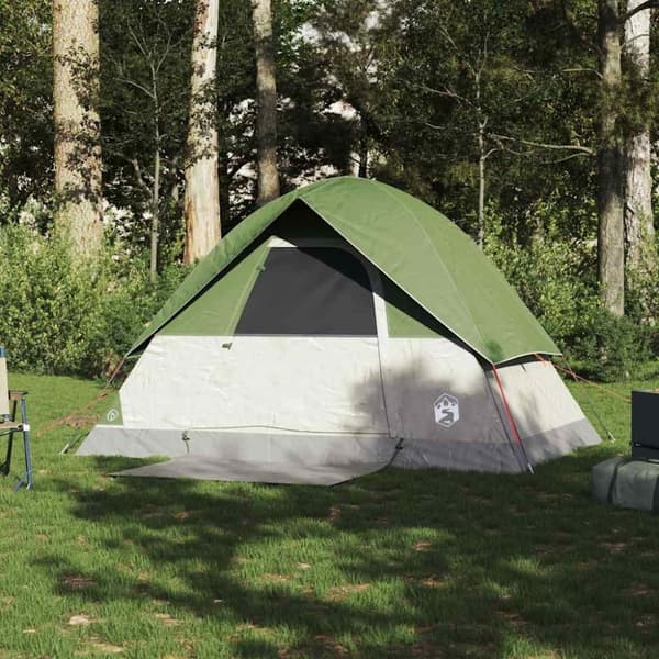 vidaXL Kuppeltelt for camping 2 personer grønn vanntett