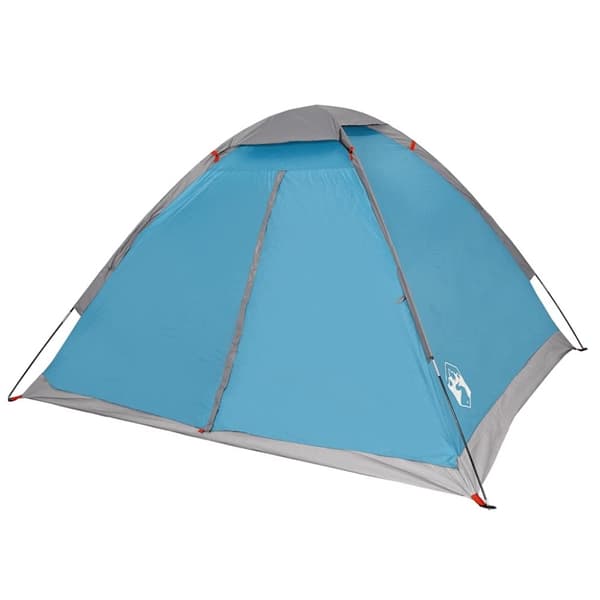 vidaXL Kuppeltelt for camping 4 personer blå vanntett