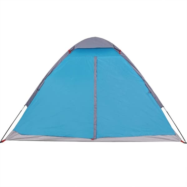 vidaXL Kuppeltelt for camping 4 personer blå vanntett