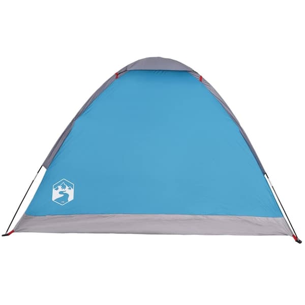 vidaXL Kuppeltelt for camping 4 personer blå vanntett