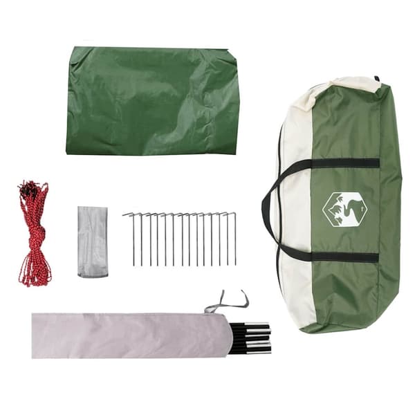 vidaXL Campingpresenning grønn 460x305x210 cm vanntett