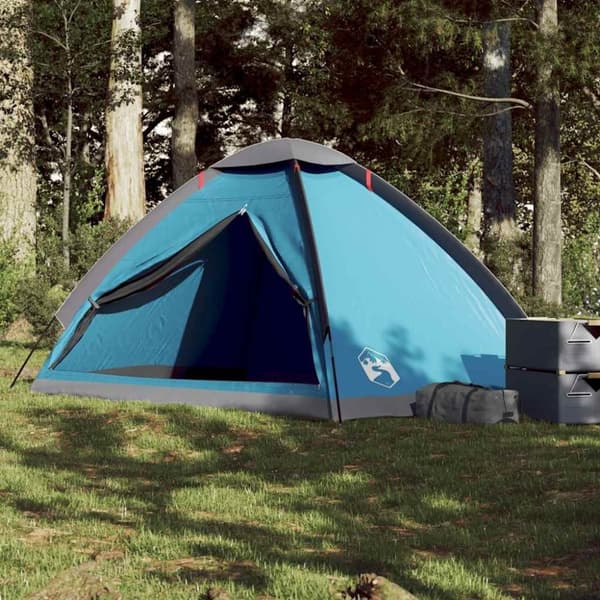 vidaXL 4-personers campingtelt vandtæt blå