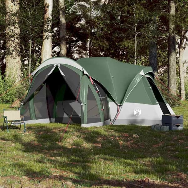 vidaXL 8-personers campingtelt vandtæt grøn