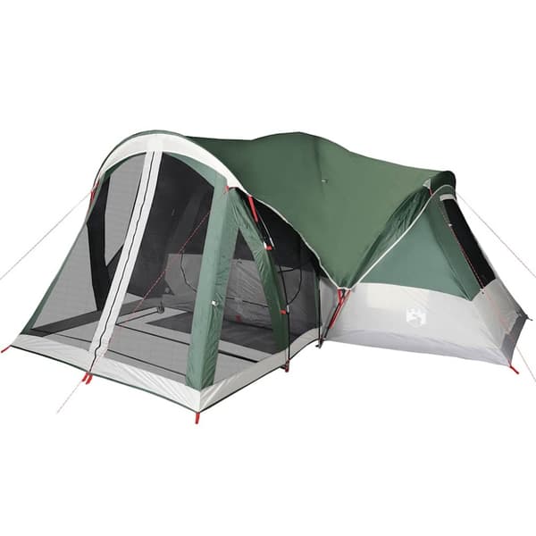 vidaXL 8-personers campingtelt vandtæt grøn