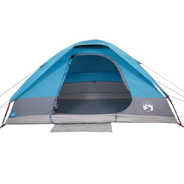 vidaXL Kuppeltelt for camping 6 personer blå vanntett