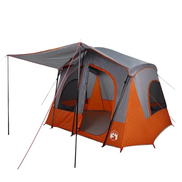vidaXL 5-personers campingtelt vandtæt grå