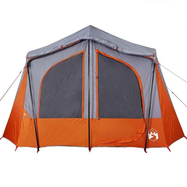 vidaXL 5-personers campingtelt vandtæt grå
