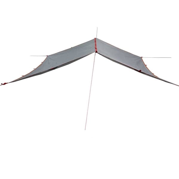 vidaXL Tarp grå och orange 300x294 cm vattentät