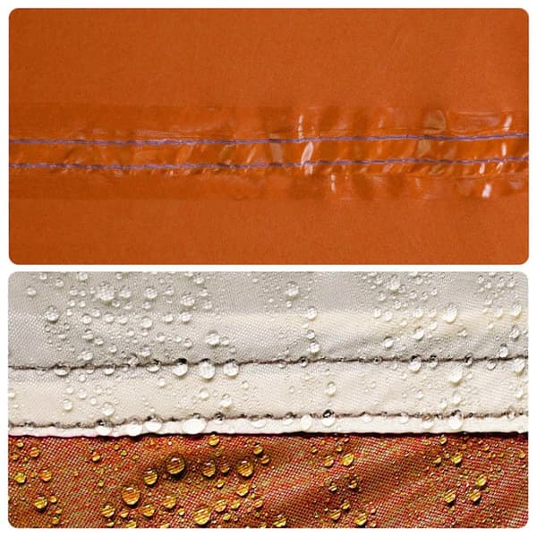 vidaXL Tarp grå och orange 300x294 cm vattentät