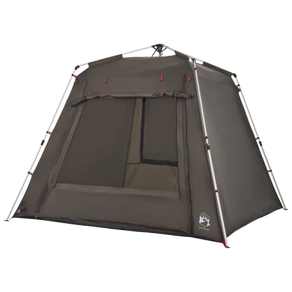 vidaXL 4-personers fisketelt quick release brun