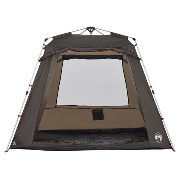 vidaXL 4-personers fisketelt quick release brun