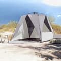 Miniatyrbillede 3 af 11: vidaXL 4-personers campingtelt vandtæt quick-release grå