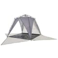 Miniatyrbillede 5 af 11: vidaXL 4-personers campingtelt vandtæt quick-release grå