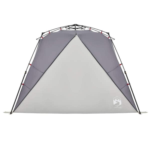vidaXL 4-personers campingtelt vandtæt quick-release grå