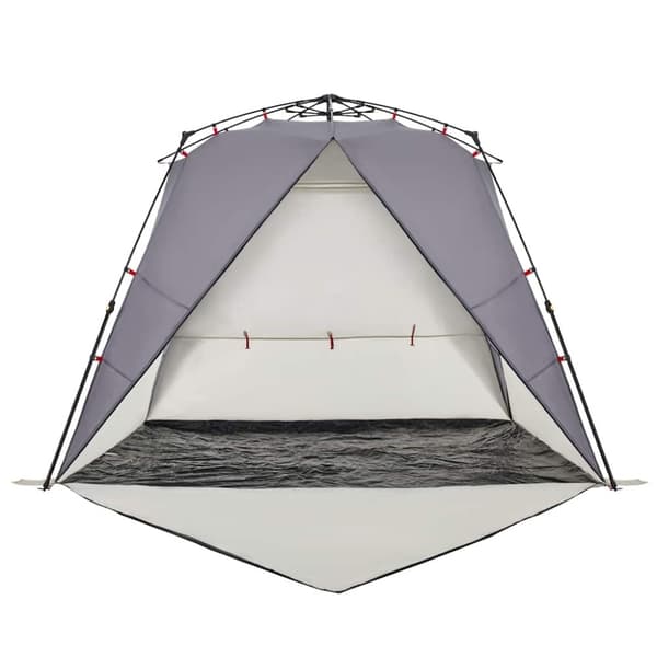 vidaXL 4-personers campingtelt vandtæt quick-release grå