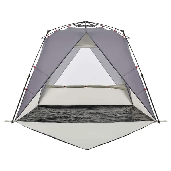 vidaXL 4-personers campingtelt vandtæt quick-release grå