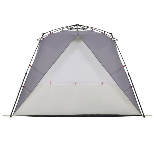 vidaXL 4-personers campingtelt vandtæt quick-release grå