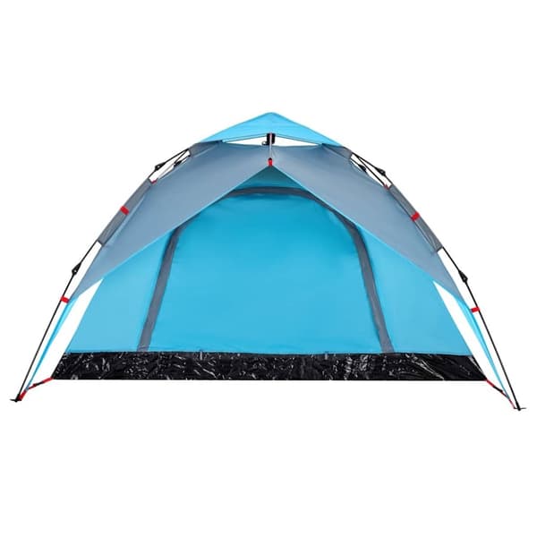 vidaXL 4-personers campingtelt quick-release blå