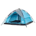 Miniatyrbilde 5 av 11: vidaXL Kuppeltelt for camping 4 personer blå hurtigutløser