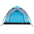Miniatyrbilde 6 av 11: vidaXL Kuppeltelt for camping 4 personer blå hurtigutløser