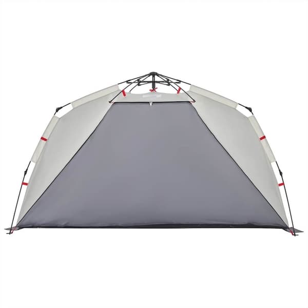 vidaXL 3-personers campingtelt vandtæt quick-release grå