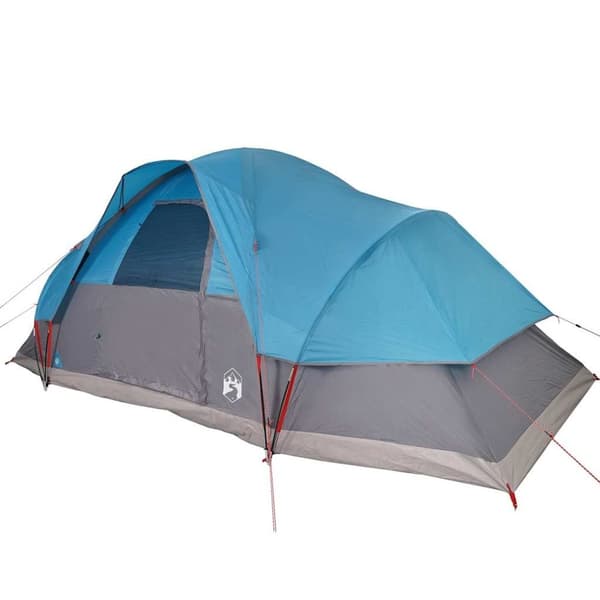 vidaXL Kuppeltelt for camping 9 personer blå vanntett