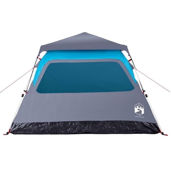 vidaXL 4-personers campingtelt quick-release blå