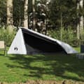 Miniatyrbilde 3 av 11: vidaXL Tunneltelt for camping 1 person hvit blendingsstoff vanntett