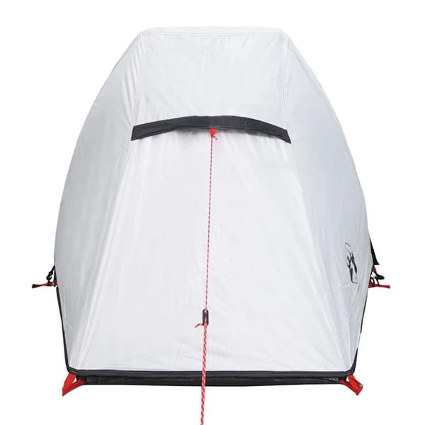 vidaXL Tunneltelt for camping 1 person hvit blendingsstoff vanntett