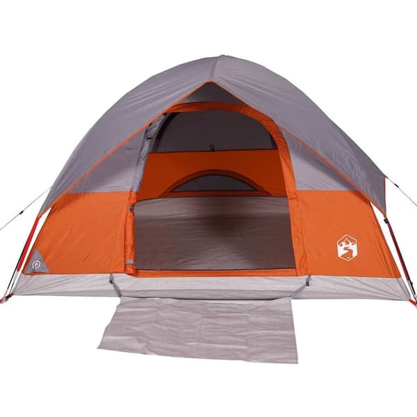 vidaXL Kuppeltelt for camping 3 personer oransje vanntett