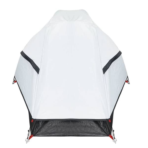 vidaXL Kuppeltelt for camping 1 person hvit blendingsstoff vanntett