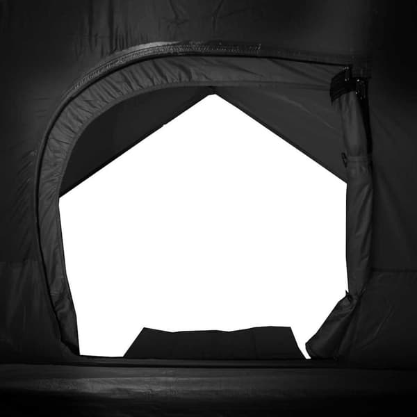 vidaXL 4-personers campingtelt vandtæt mørklægningsstof hvid