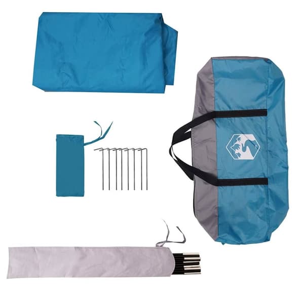 vidaXL Tarp blå 430x380x210 cm vattentät