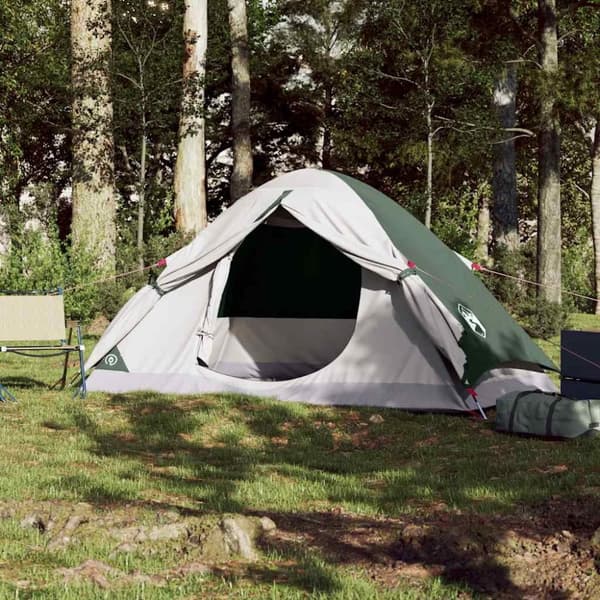 vidaXL 2-personers campingtelt vandtæt kuppel grøn